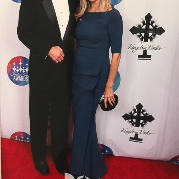 Chiara Boni Kate Gown in Blue Artico - Picture 3 of 7